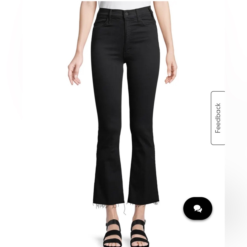 MOTHER Hustler Frayed Ankle Boot-Cut Jeans